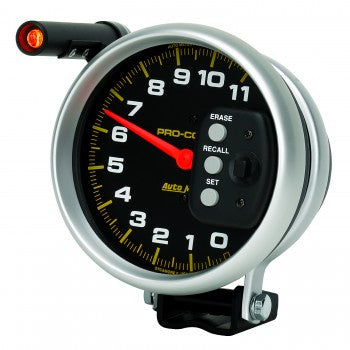 AutoMeter - 5" TACHOMETER, 0-11,000 RPM, PEDESTAL W/ QUICK LITE & PEAK MEMORY, PRO-COMP (6857)
