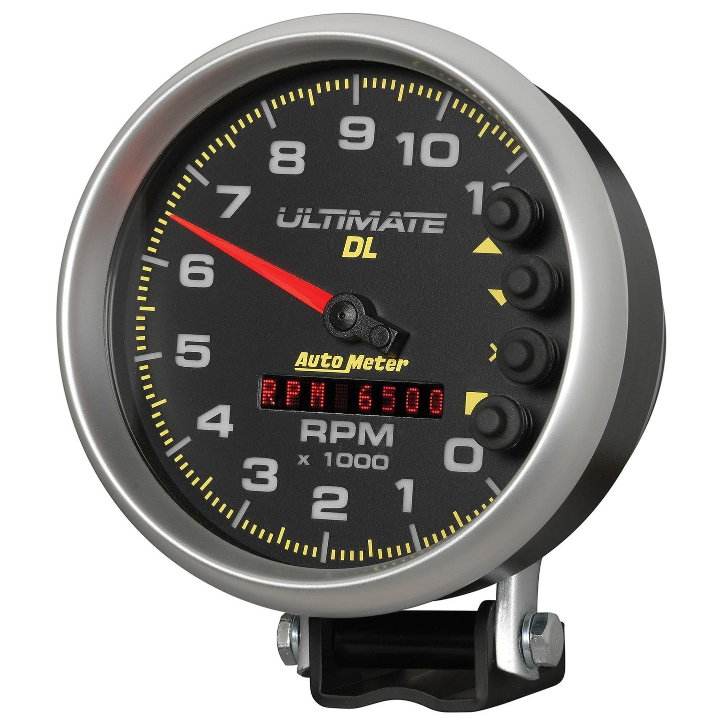 AutoMeter - TACÔMETRO DE 5", 0-11.000 RPM, PEDESTAL, ULTIMATE DL PLAYBACK, PRETO (6897)