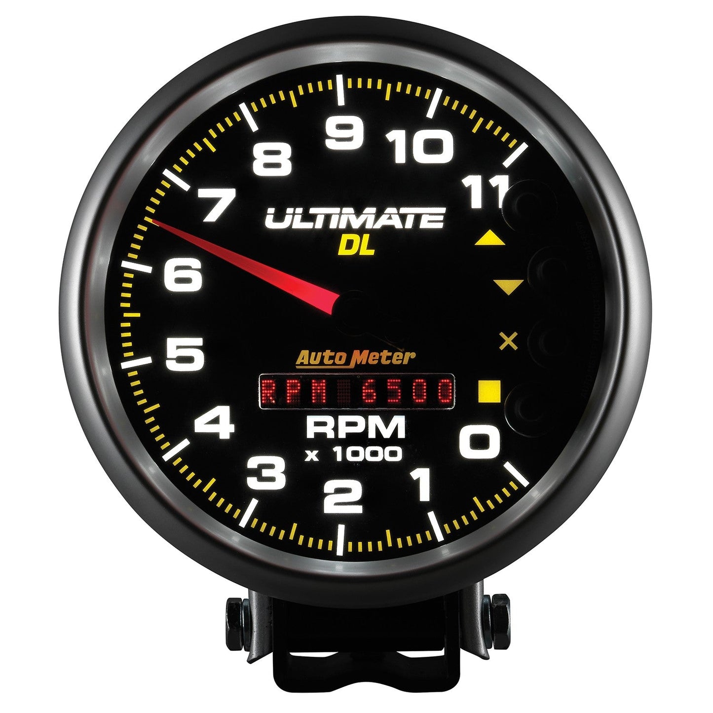 AutoMeter - 5" TACHOMETER, 0-11,000 RPM, PEDESTAL, ULTIMATE DL PLAYBACK, BLACK (6897)
