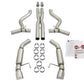 aFe MACHForce XP 3in Aggressive Toned Cat-Back Exhausts w/ Polished Tips 15-17 Ford Mustang V6/V8