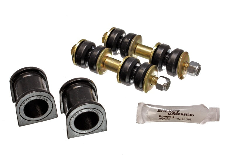 Conjunto de buchas da barra estabilizadora frontal Energy Suspension 04-07 Scion xB preto 25 mm
