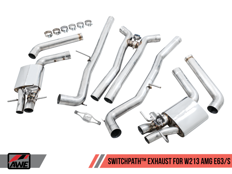 Sistema de escape AWE Tuning Mercedes-Benz W213 AMG E63/S Sedan/Wagon SwitchPath - para carros DPE