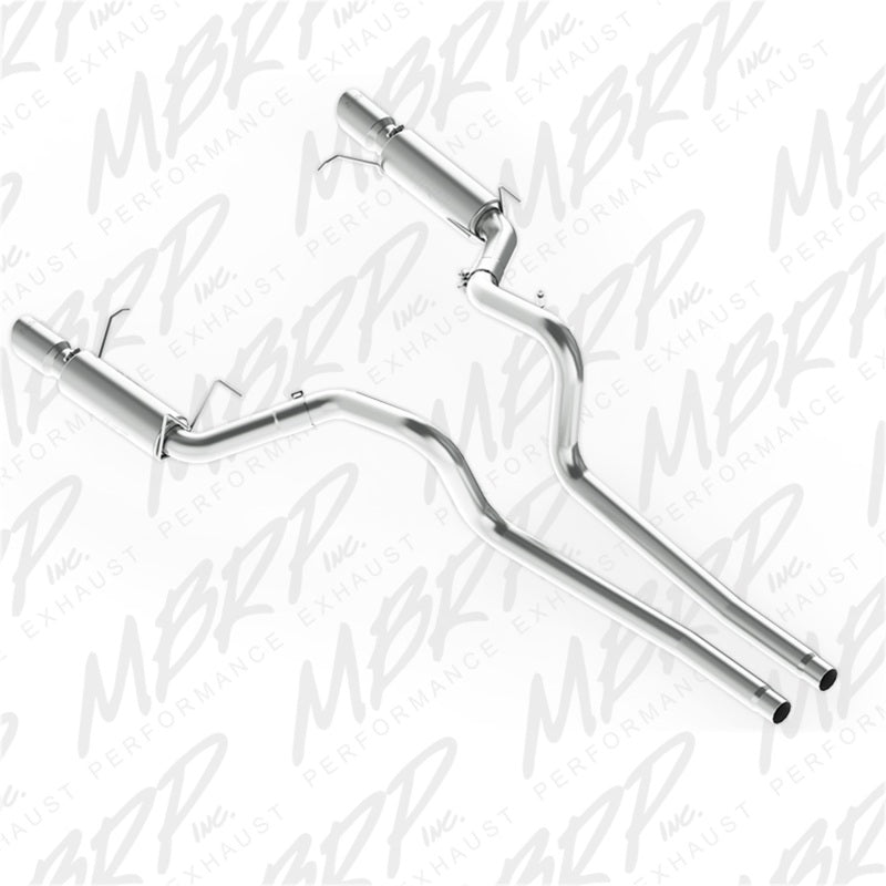 MBRP 11-14 Ford Mustang GT 5.0L Dual Split Rear Race Versión AL 3in Cat Back Sistema de escape