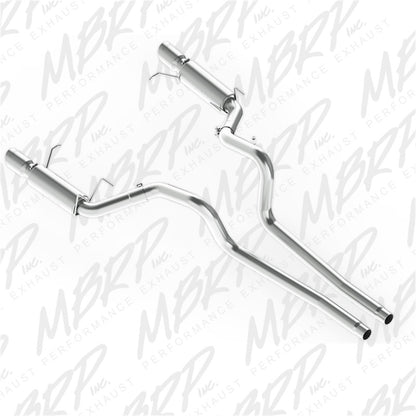 MBRP 11-14 Ford Mustang GT 5.0L Dual Split Rear Race Versión AL 3in Cat Back Sistema de escape
