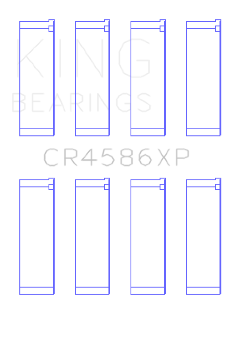 King Engine Bearings Mitsubishi 4B11T EVO X 2007+ (Size STDX) Performance Rod Bearing Set
