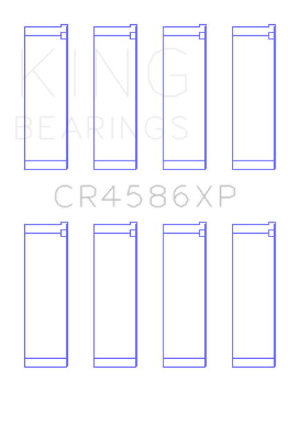 King Engine Bearings Mitsubishi 4B11T EVO X 2007+ (Size STDX) Performance Rod Bearing Set