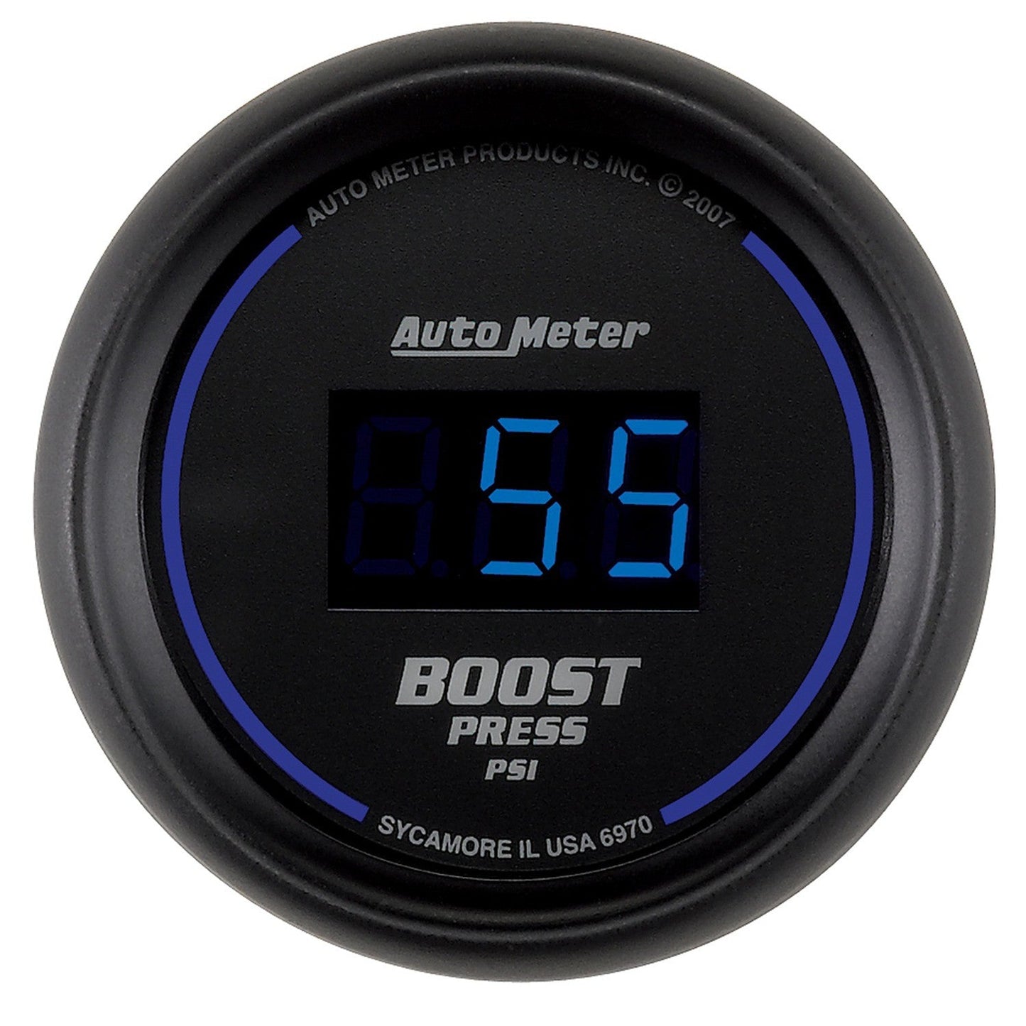 AutoMeter - 2-1/16" BOOST, 5-60 PSI, COBALTO DIGITAL (6970)