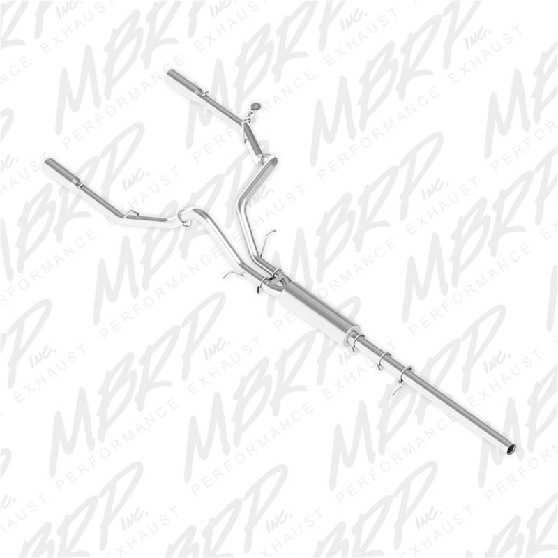 MBRP 14 Chevy/GMC 1500 Silverado/Sierra 4.3L V6/5.3L V8 Dual Split Traseiro Alum 3in Cat Back Exhaust