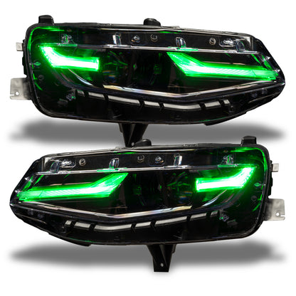 Oracle 19-21 Chevy Camaro LS/LT RGB+A Headlight DRL  Kit - ColorSHIFT w/ RF Controller