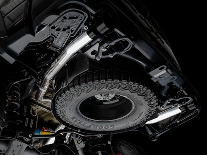 AWE Tuning 2021 RAM 1500 TRX 0FG Cat-Back Escape - Puntas de diamante negro
