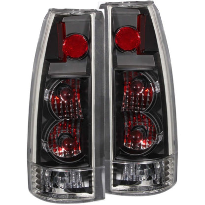 ANZO 1999-2000 Cadillac Escalade Lanternas traseiras pretas - nova geração