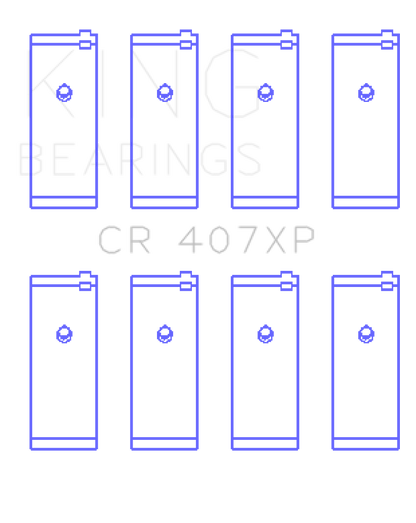King Engine Bearings Nissan CA16DET/CA18DET/CA20ET (Size 0.5) Connecting Rod Bearings
