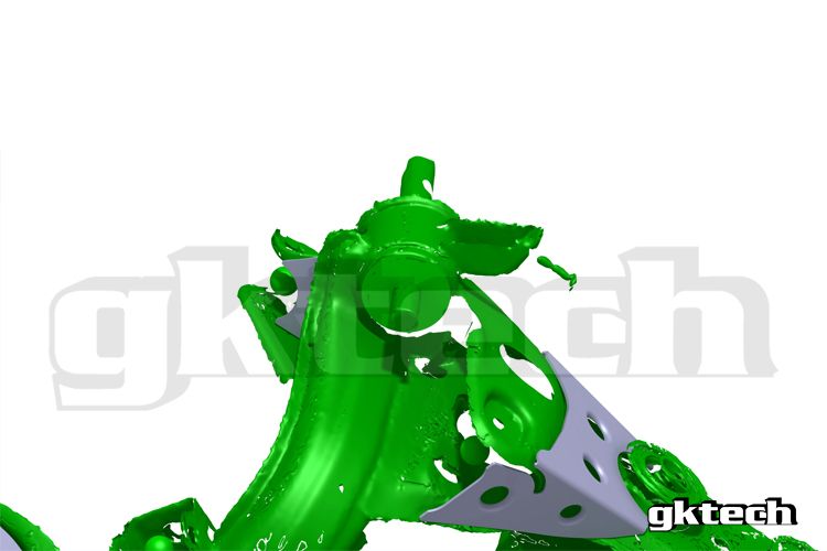 GKTech - V2 S14 240SX /S15 SILVIA/R33/R34 SKYLINE SUBFRAME SOLDADO EM PLACAS DE REFORÇO (S145-SUBF) 