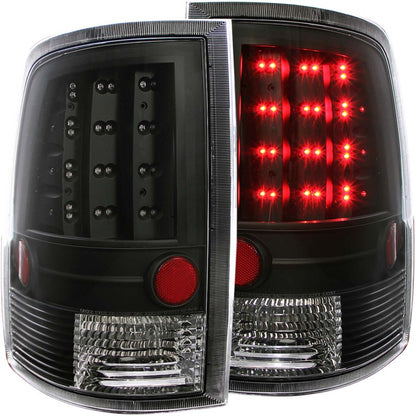 ANZO 2009-2015 Dodge Ram 1500 LED lanternas traseiras pretas