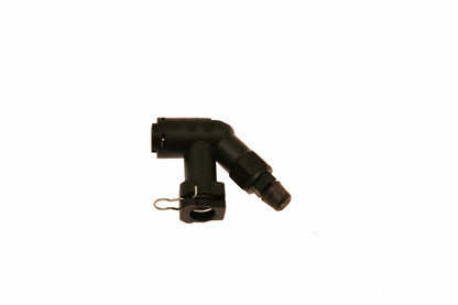Conector de codo de ajuste McLeod con tornillo de purga para accesorios de enchufe macho con clip de alambre