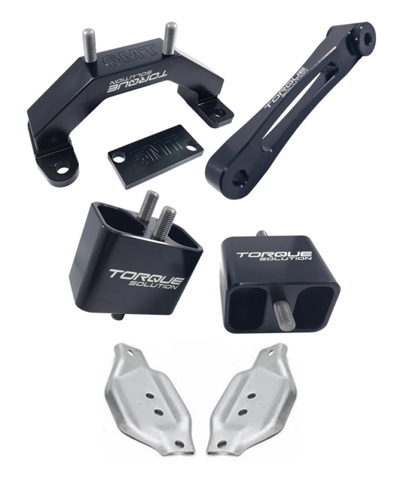 Kit de montaje de transmisión y motor Torque Solution con placas de montaje 02-14 Subaru WRX / 04+ Subaru STI