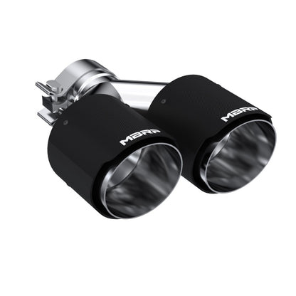 MBRP Universal Fibra de Carbono Ponta Dupla 4 pol OD/2,5 pol Entrada