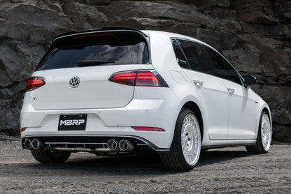 MBRP 15-19 VW Golf R MK7/MK7.5 3in T304 Cat Back Escape con puntas de fibra de carbono