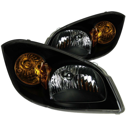 ANZO 2005-2010 Chevrolet Cobalt Crystal Faróis pretos
