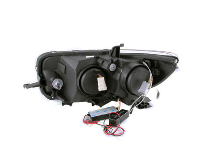 ANZO 2008-2010 Scion Xb Proyector Faros delanteros con Halo Negro