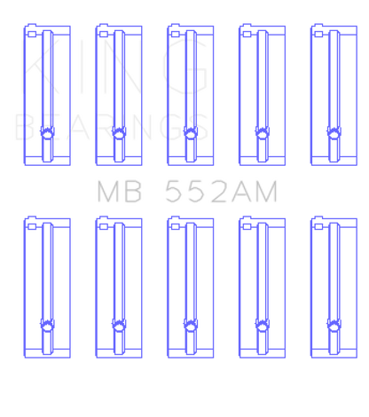 King Engine Bearings Toyota 3T/TG / 12T / 4TG Main Bearing Set