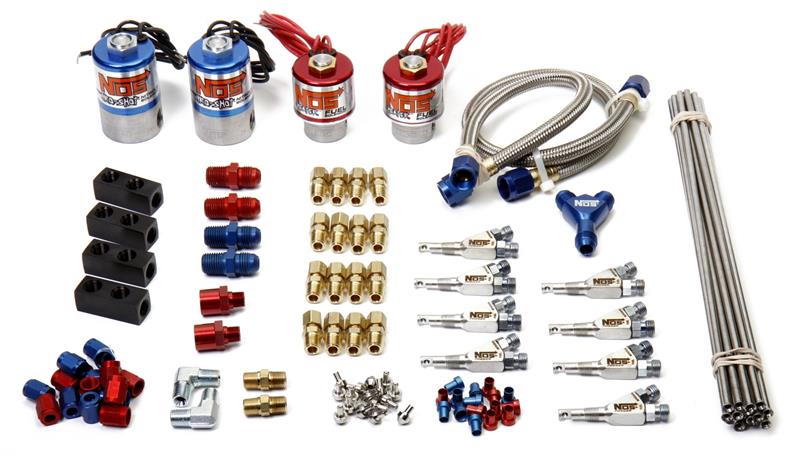 Nitrous Oxide System - NOS Pro Shot Nitrous Fogger Plumbing Kit Includes 741-13716 Soft Plume Nozzles (02462-S-JSNOS)