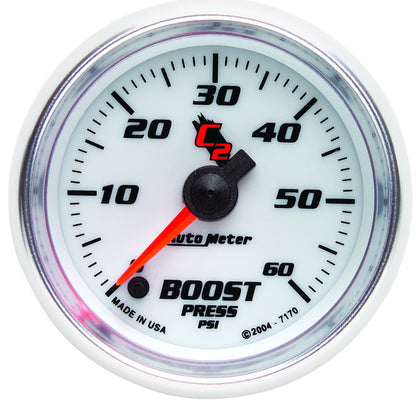 AutoMeter Gauge Boost 2-1/16in. 60PSI Digital Stepper Motor C2