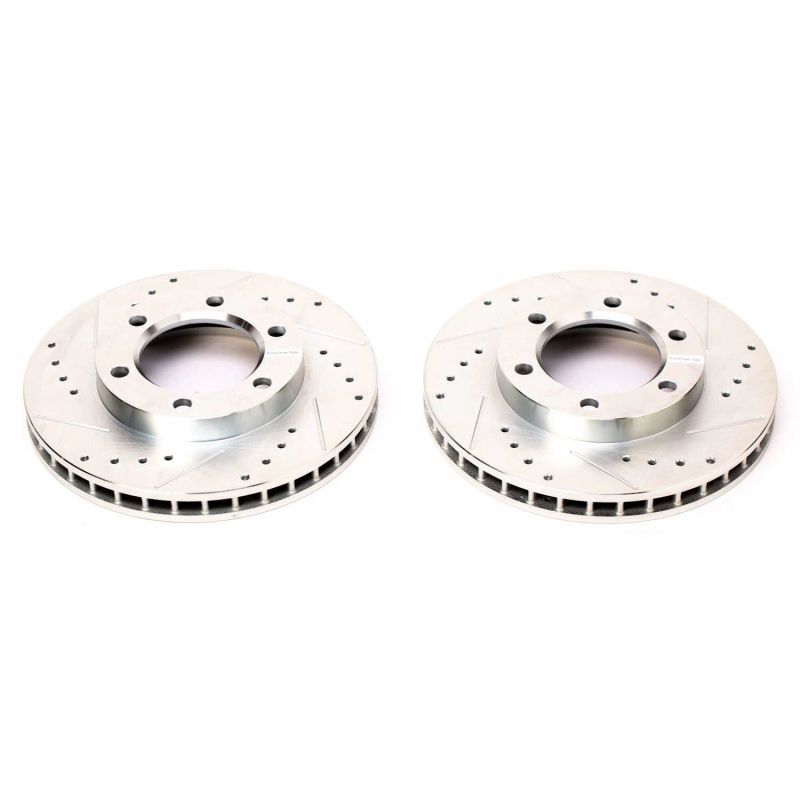 Power Stop 71-74 Chevrolet Blazer Front Evolution Rotores perforados y ranurados - Par