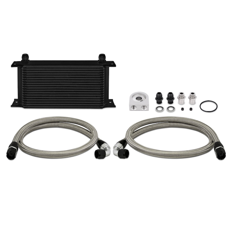 Kit de resfriador de óleo Mishimoto universal de 19 fileiras - preto