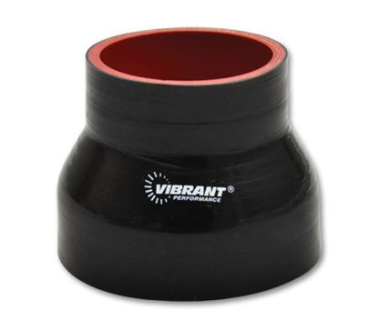 Vibrante redutor de 4 camadas 4,0 pol. ID x 3,50 pol. ID x 4,50 pol. de comprimento - preto