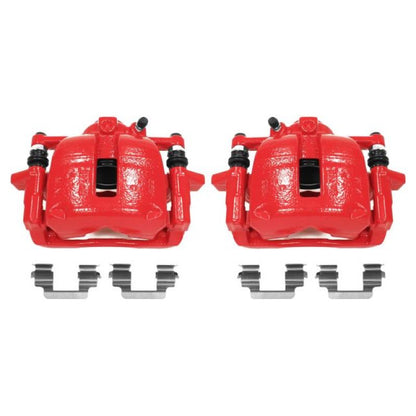 Power Stop 07-16 Mini Cooper Front Red Calipers w/Brackets - Pair