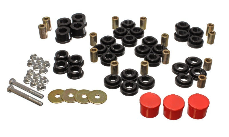 Energy Suspension Chrysler/Dodge Juego de bujes de brazo de control trasero rojo (modelos no SRT)