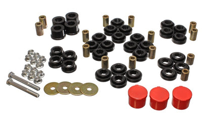 Energy Suspension Chrysler/Dodge Juego de bujes de brazo de control trasero rojo (modelos no SRT)