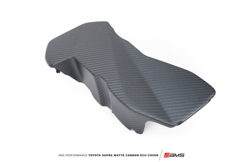 AMS Performance 2020+ Toyota GR Supra Cubierta de ECU de fibra de carbono - Carbono mate