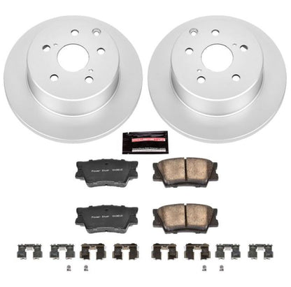 Power Stop 10-12 Lexus HS250h traseiro Z17 Evolution Kit de freio revestido Geomet