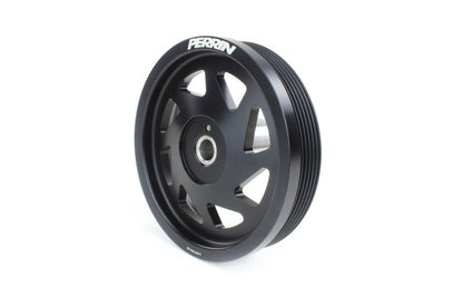 Perrin 2022 BRZ/86 / 19-22 Subaru WRX Polea de manivela liviana (FA/FB Eng con cubo pequeño) - Negro