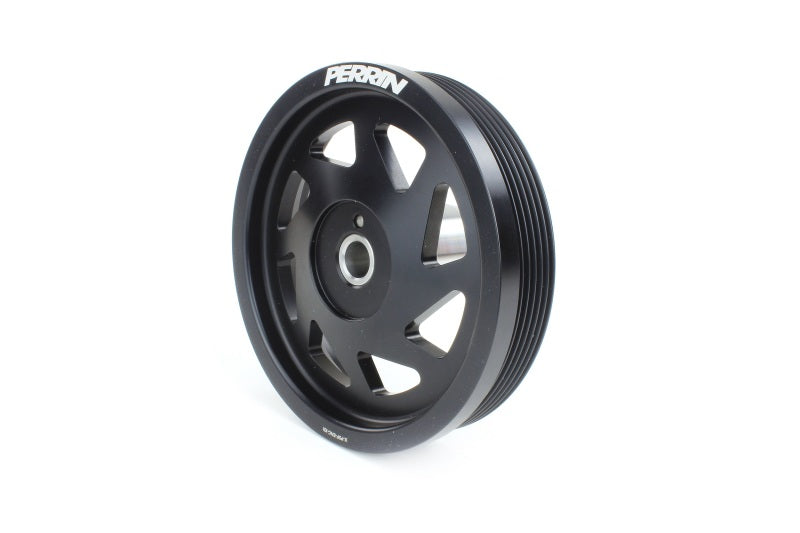 Polia de manivela leve Perrin 19-21 Subaru WRX / 16-18 Forester (motores FA/FB com cubo grande) - preto