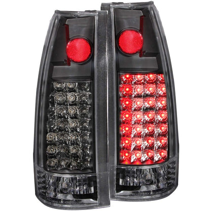 ANZO 1999-2000 Cadillac Escalade LED lanternas traseiras pretas