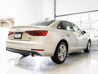 Saída dupla de escape AWE Tuning Audi B9 A4 Touring Edition - pontas de prata cromadas (inclui DP)
