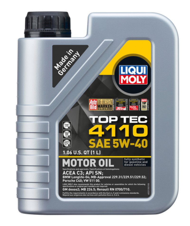 LIQUI MOLY 1L Top Tec 4110 Motor Oil SAE 5W40 – Drift HQ