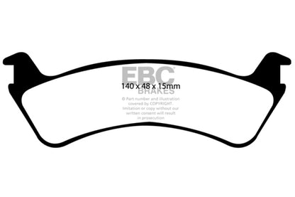EBC 00-02 Ford Explorer Sport 4.0 2WD (Phenolic Pistons) Ultimax2 Rear Brake Pads