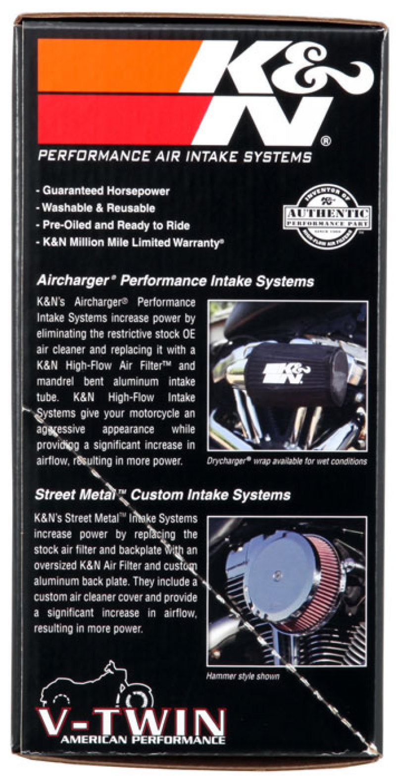 K&N 07-10 Harley-Davidson XL AirCharger Performance Intake