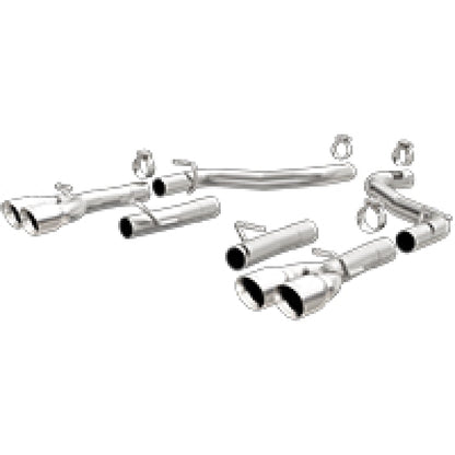 MagnaFlow Axle-Back, SS, 2.5in, Quad Split Trasero 3.5in Tip 2015 Dodge Challenger 3.6L V6