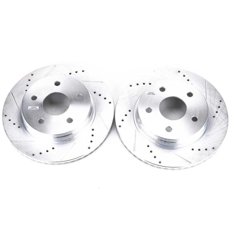 Power Stop 07-09 Chrysler Aspen Front Evolution Rotores perforados y ranurados - Par
