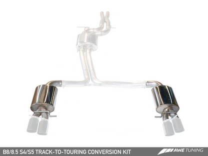 AWE Tuning Audi B8.5 S4/S5 3.0T Track to Touring Edition Kit de conversão (para kits com ponteiras de 102 mm)