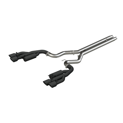MBRP 18-19 Ford Mustang GT 5.0 3in Cat Back Quad Tip Race Version - Negro