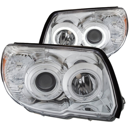 ANZO 2006-2009 Toyota 4Runner Proyector Faros delanteros con Halo Chrome