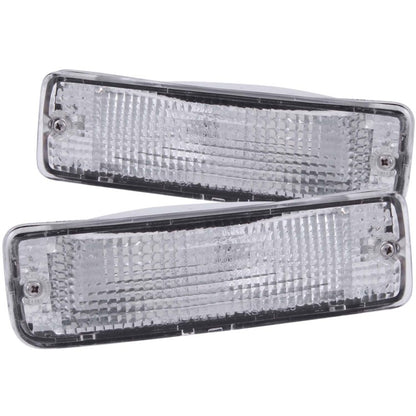 ANZO 1989-1995 Toyota Pickup Euro Luces de estacionamiento cromadas con reflector ámbar