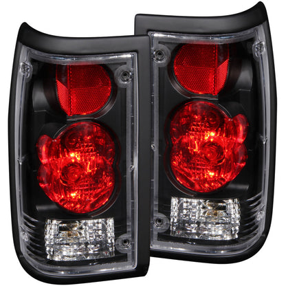 ANZO 1986-1993 Mazda B2000 Luces traseras negras