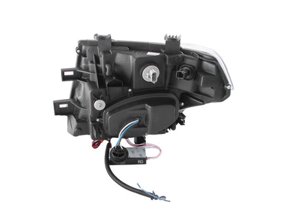 ANZO 2005-2008 Nissan Frontier Projetor Faróis com Halo Preto